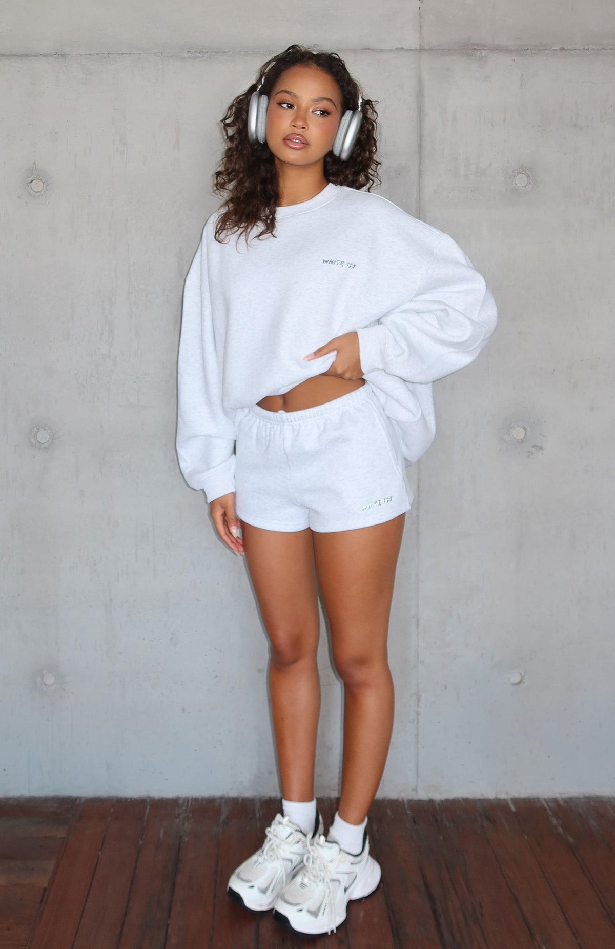 White Fox Test Drive Lounge Shorts Grey Marle