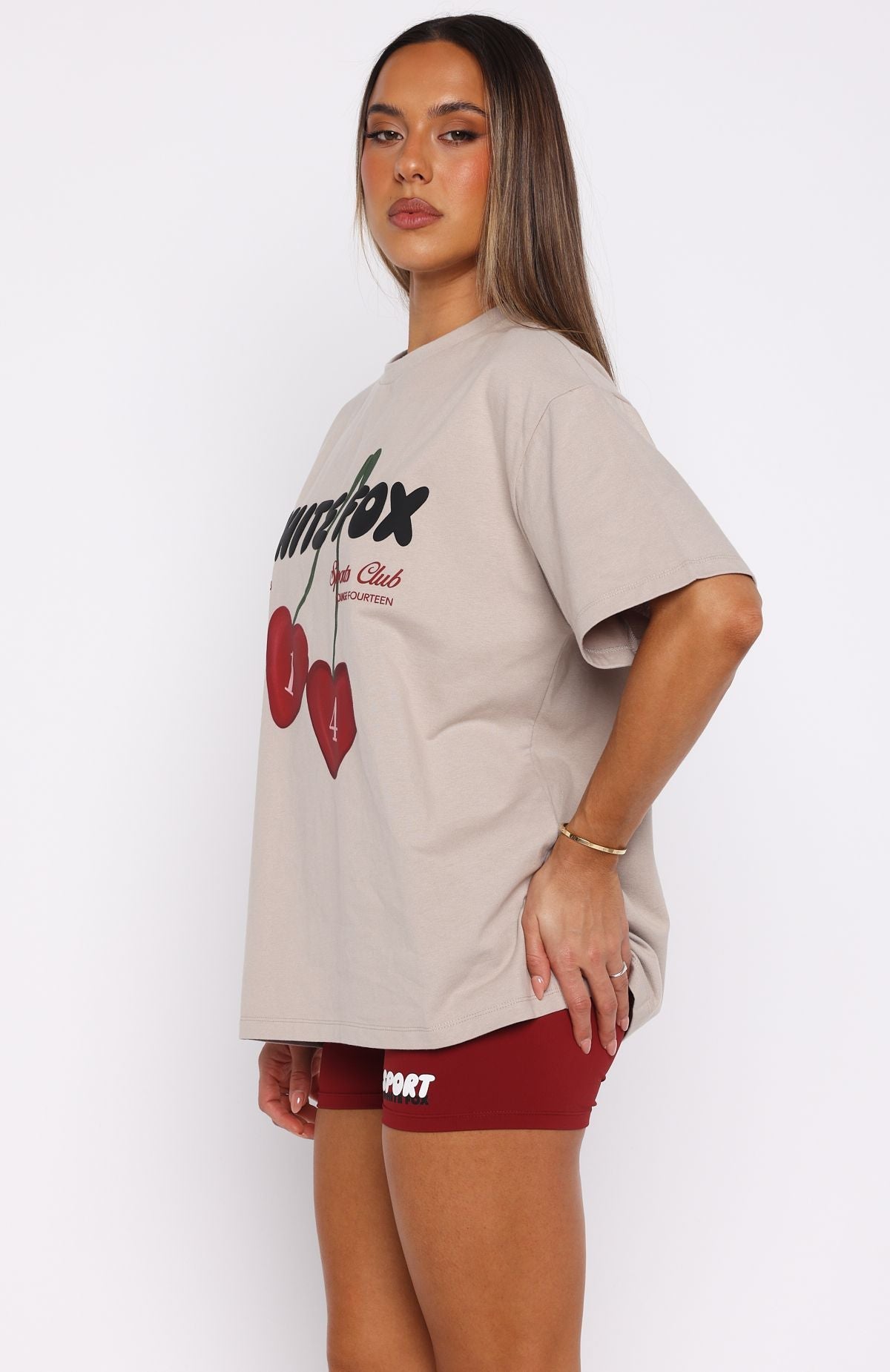 White Fox Club 14 Trinity Oversized Tee Moon