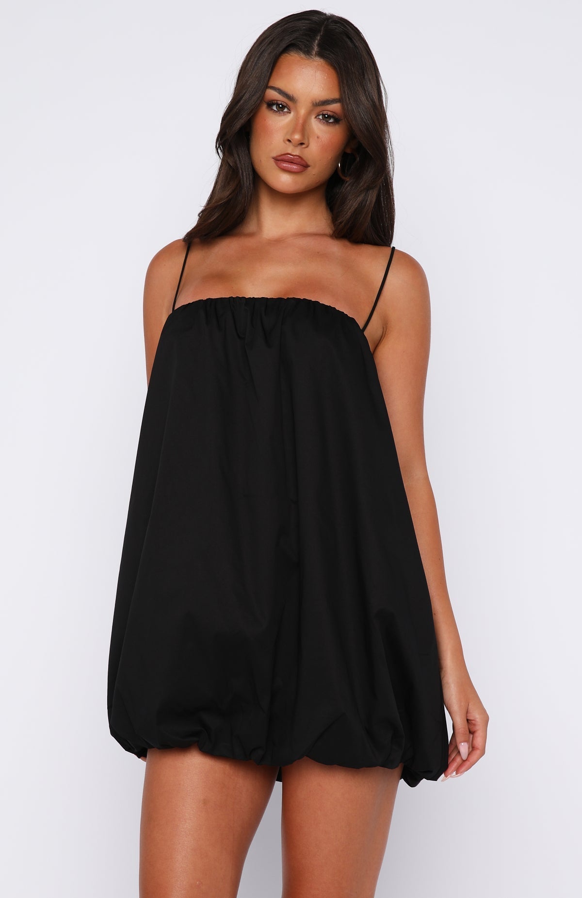 White Fox Gravity Lost Mini Dress Black