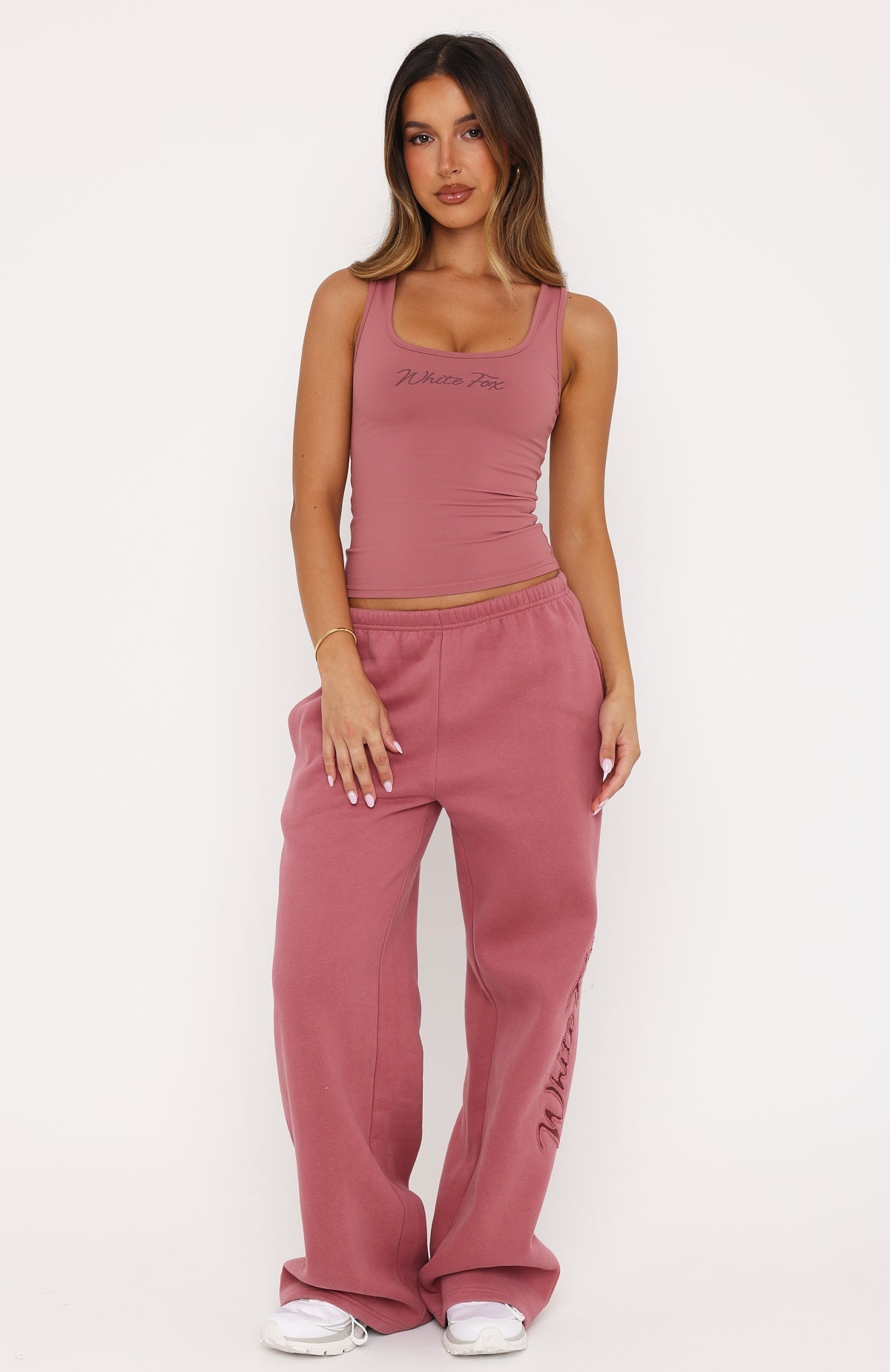 White Fox Studio 17 Willa Tank Top Dusty Plum