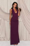 White Fox Twilight Temptation Maxi Dress Plum