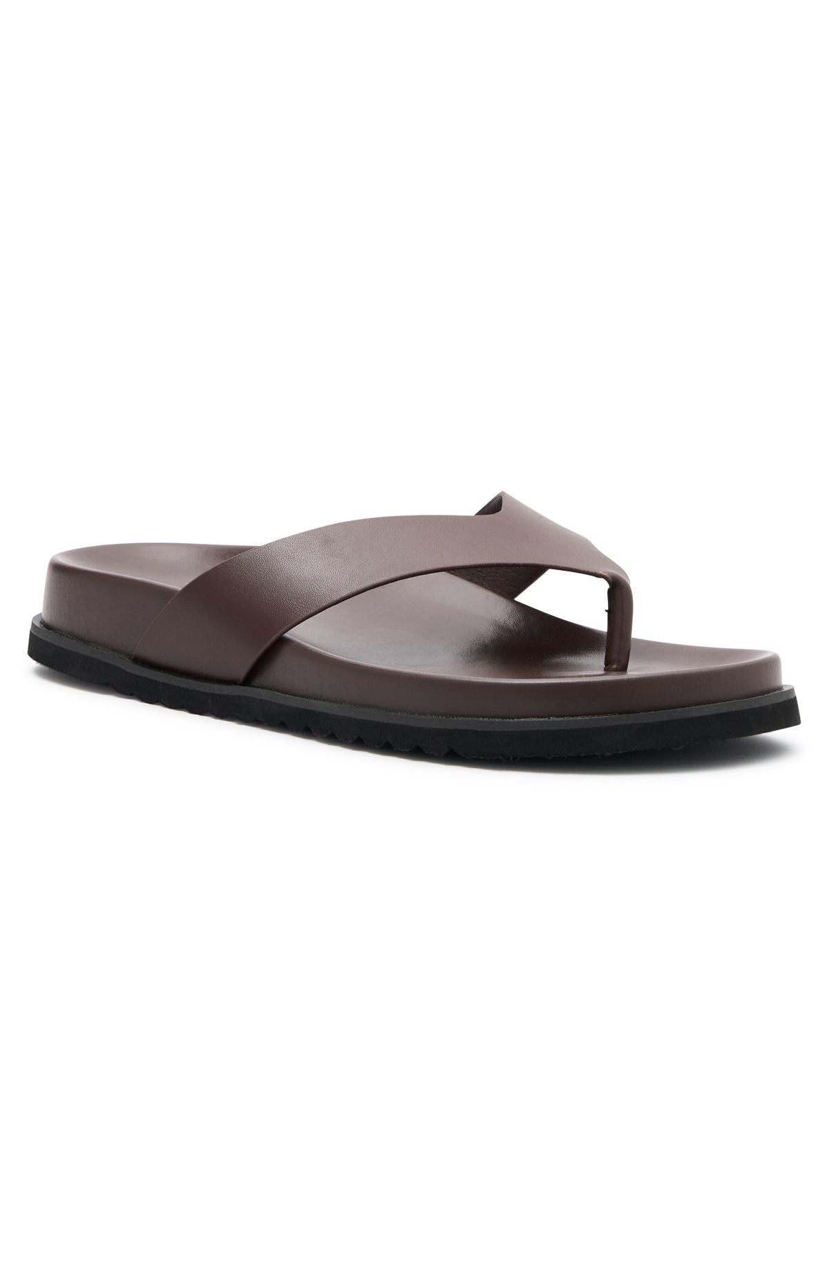 White Fox Leonato Thong Sandals Chocolate