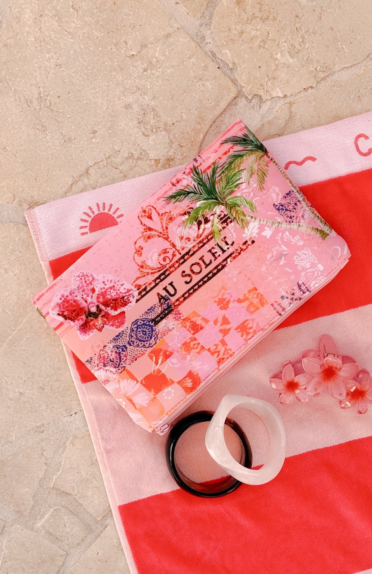White Fox Elodie Pouch Pink Soleil