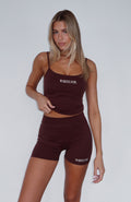 White Fox Maybe We Can Try Bike Shorts Chocolate