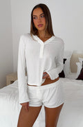 White Fox Twilight Dream Pyjama Shorts White