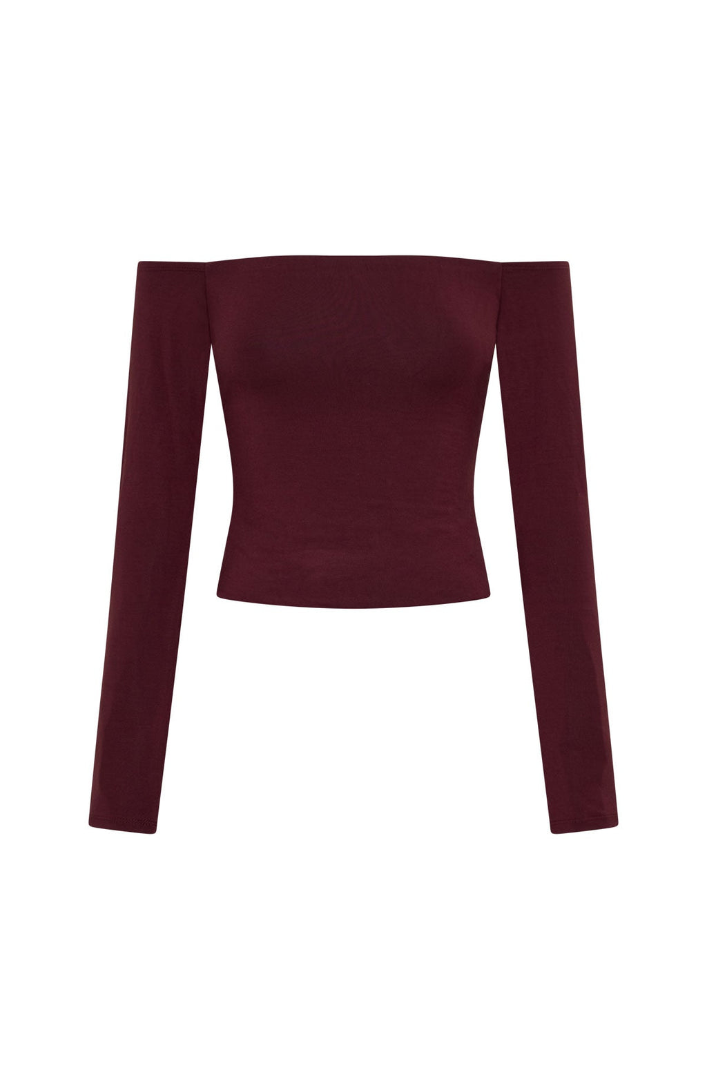 White Fox Mad For You Long Sleeve Top Merlot