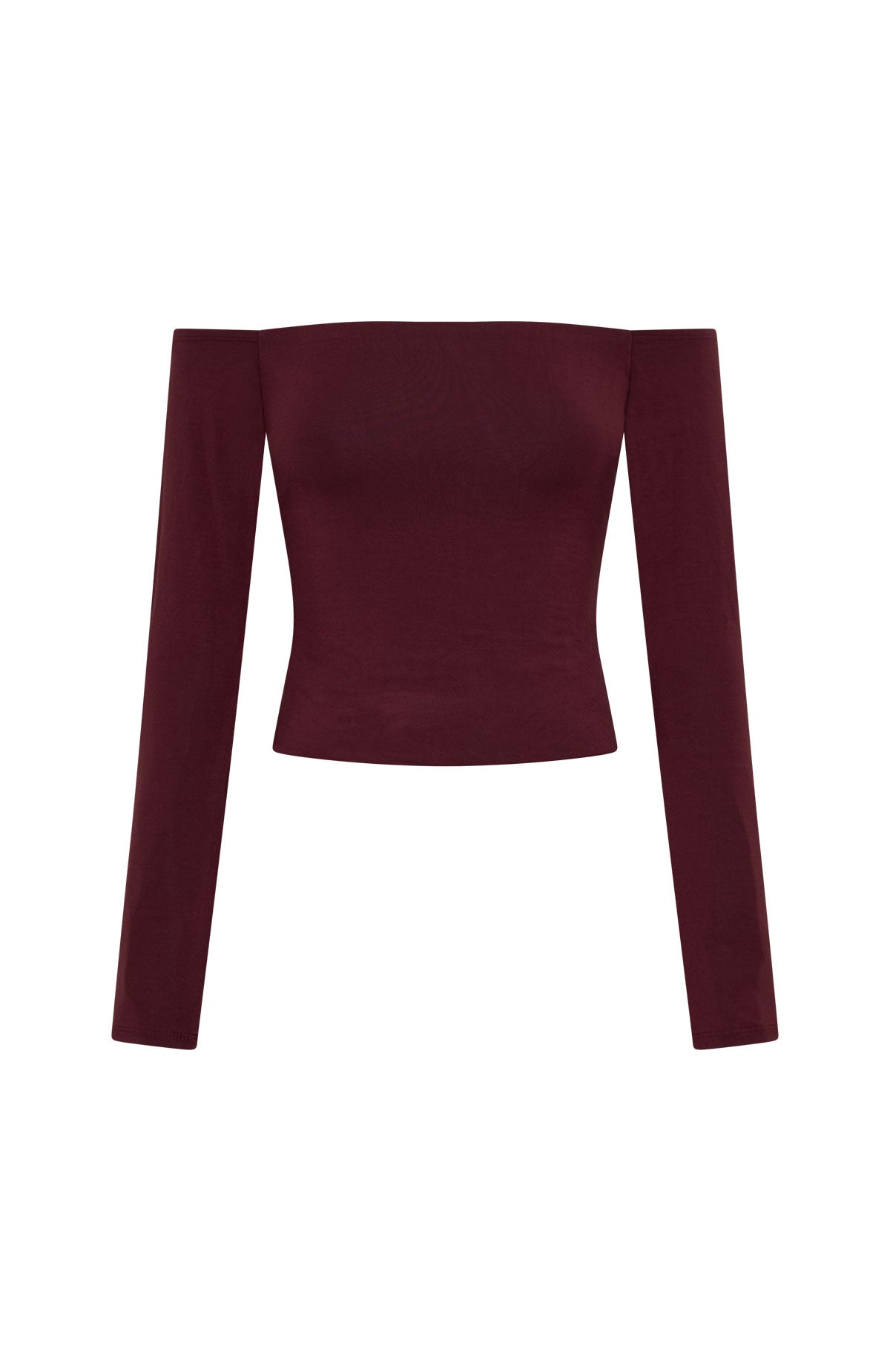 White Fox Mad For You Long Sleeve Top Merlot