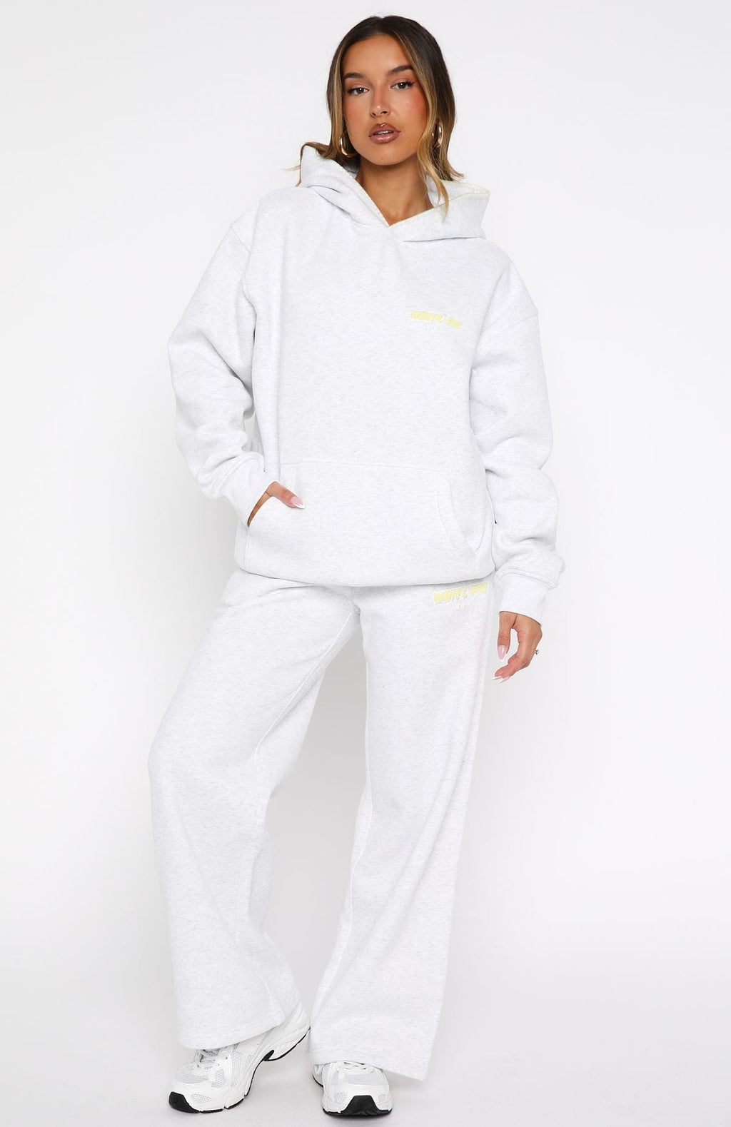 White Fox Vol. 1 Oversized Hoodie Grey Marle