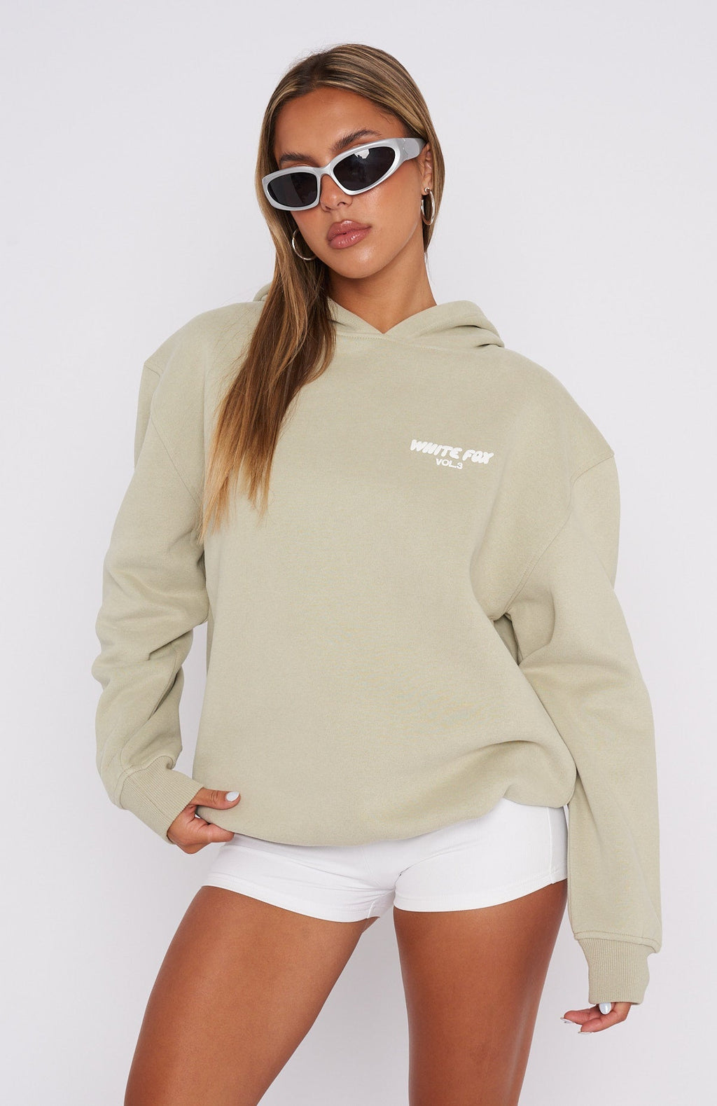 White Fox Offstage Hoodie Moss