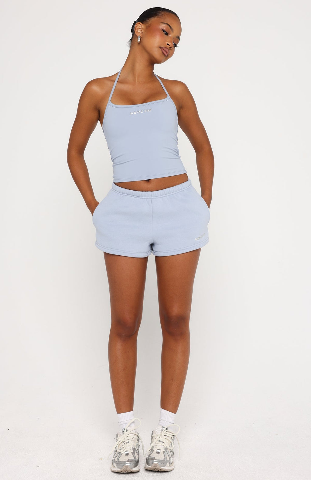 White Fox Test Drive Halter Top Blue