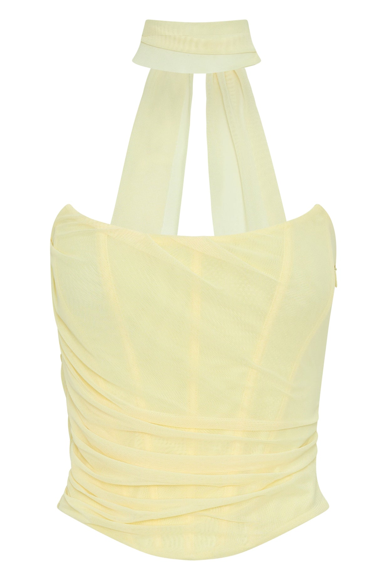 White Fox Lovers Lane Strapless Bustier Lemon