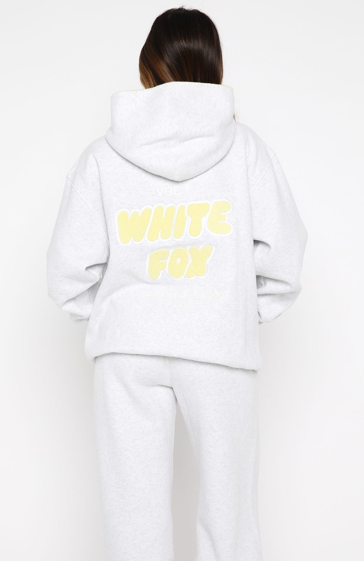White Fox Vol. 1 Oversized Hoodie Grey Marle