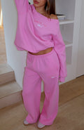 White Fox Vol. 1 Wide Leg Sweatpants Bubblegum