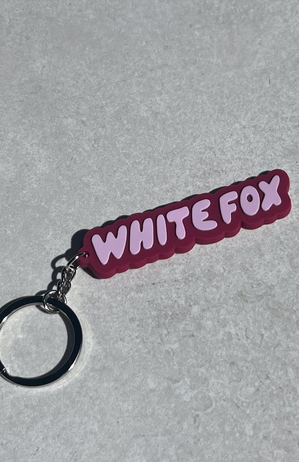 White Fox Chasing Rainbows Keychain 3 Pack Mixed