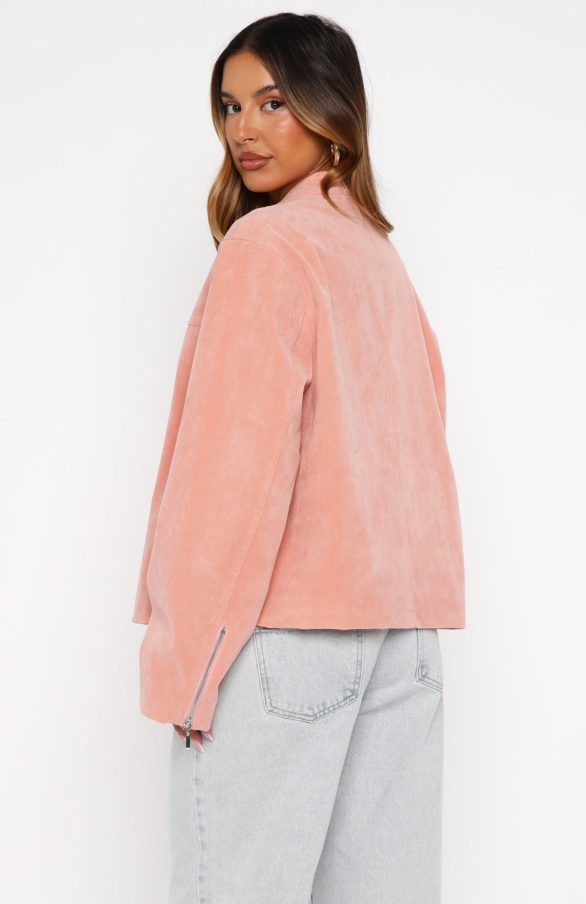 White Fox Love Is Blind Jacket Pink