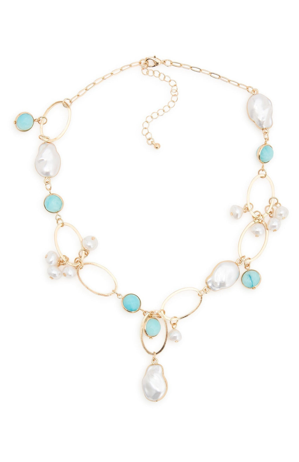 White Fox Borna Necklace Gold