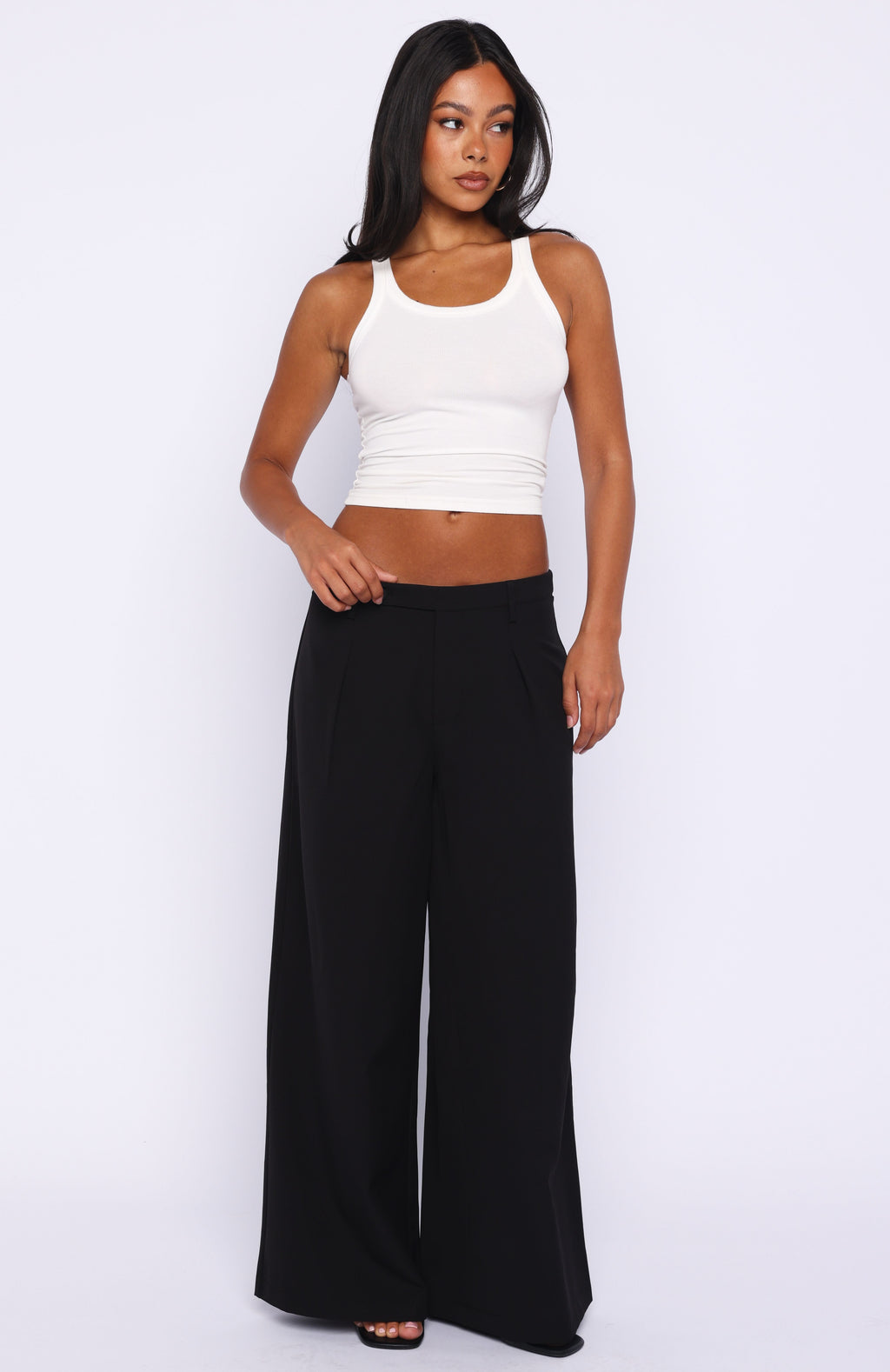 White Fox Not You Pants Black