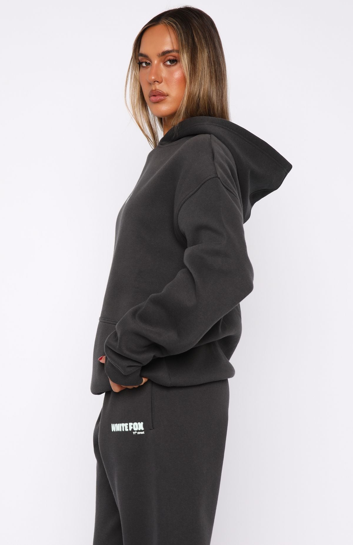 White Fox 11th Street New York Or Nowhere Oversized Hoodie Matcha Crumble