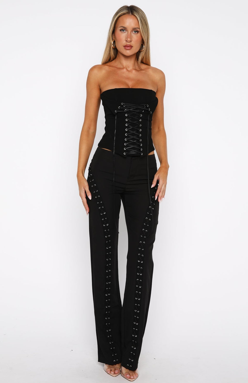 White Fox Parisian Nights Pants Black