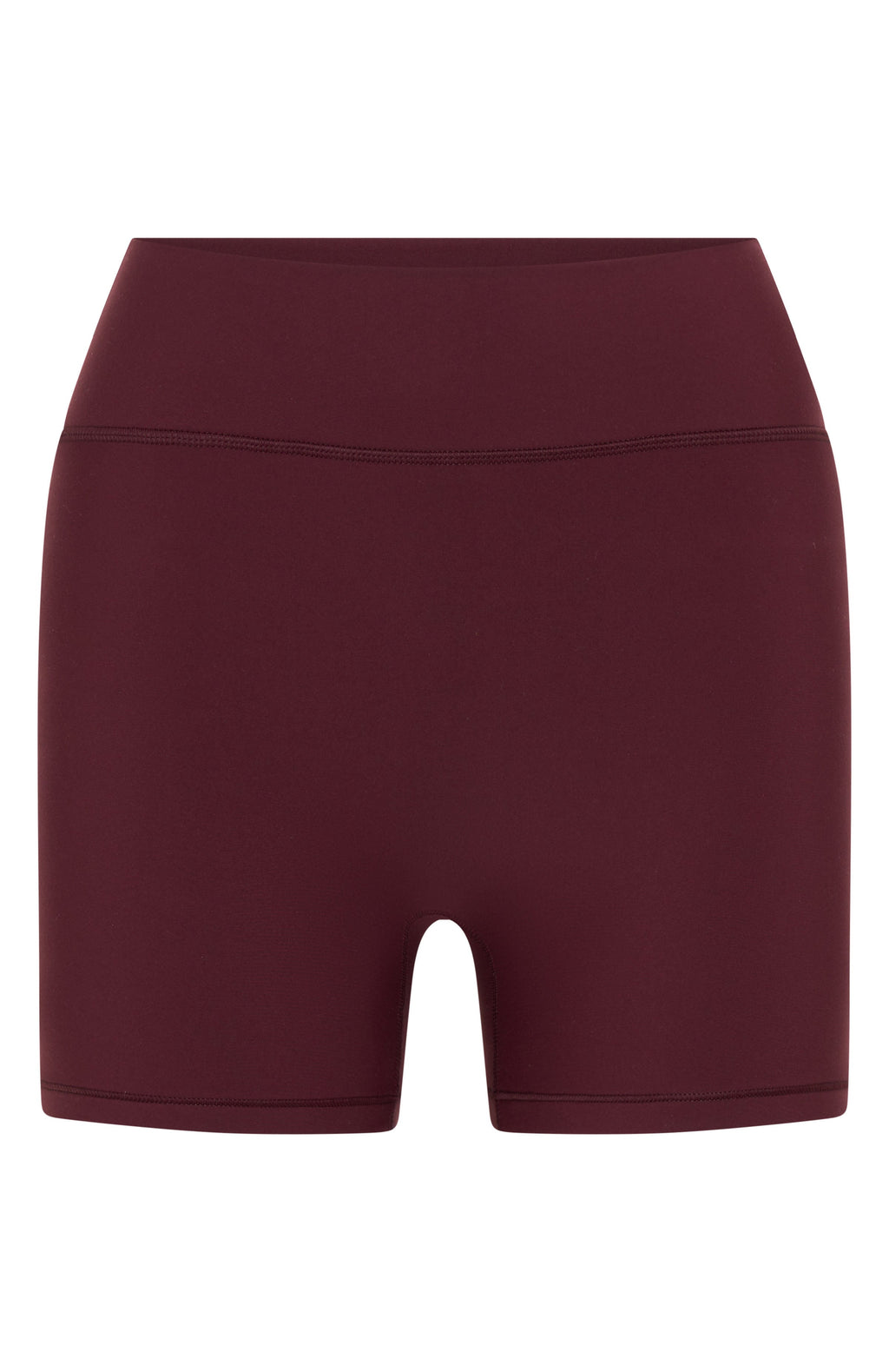 White Fox Keep Up High Waisted Shorts 4" Merlot