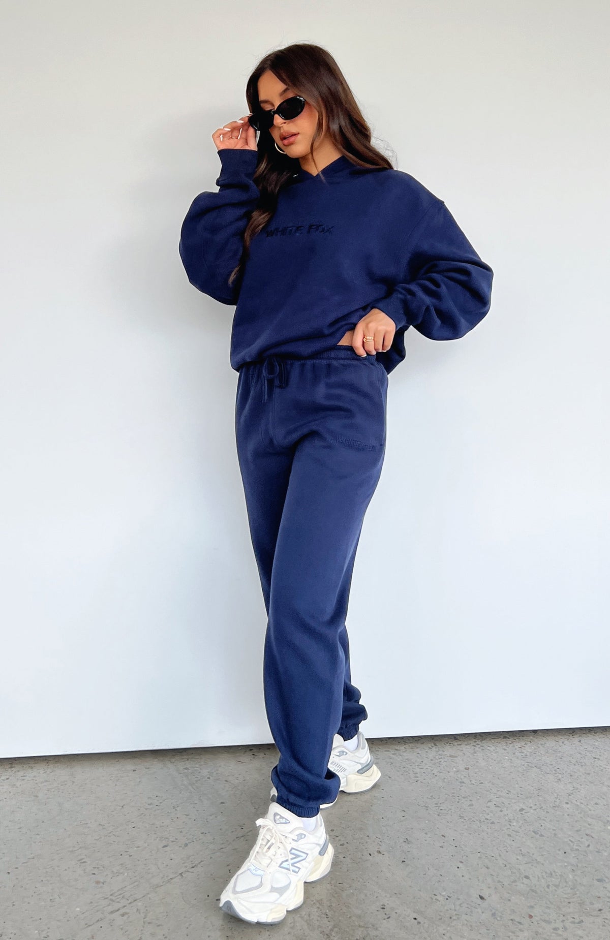 White Fox Stay Lifted Sweatpants Navy