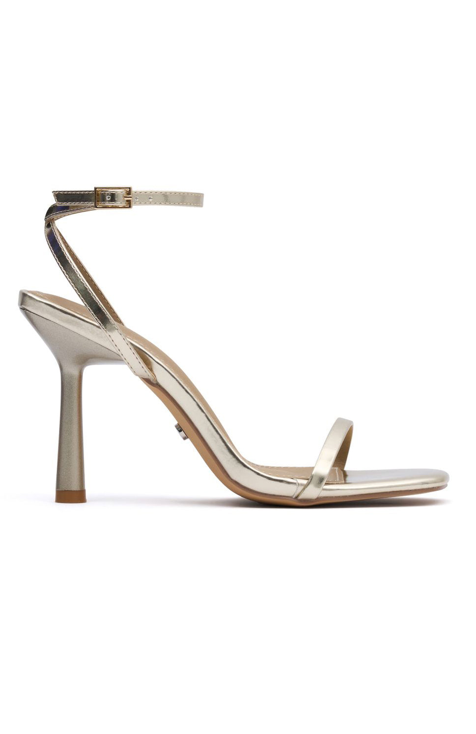 White Fox Radiance Heels Champagne