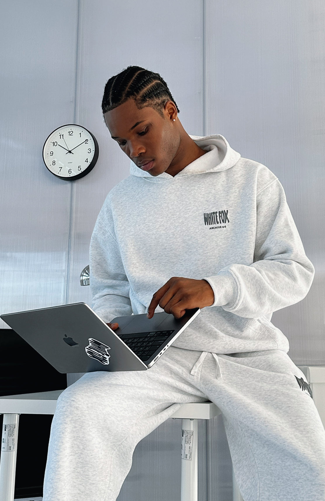 White Fox Archive 6.0 Oversized Hoodie Haze