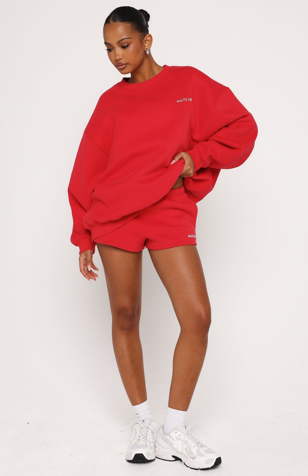 White Fox Test Drive Lounge Shorts Red