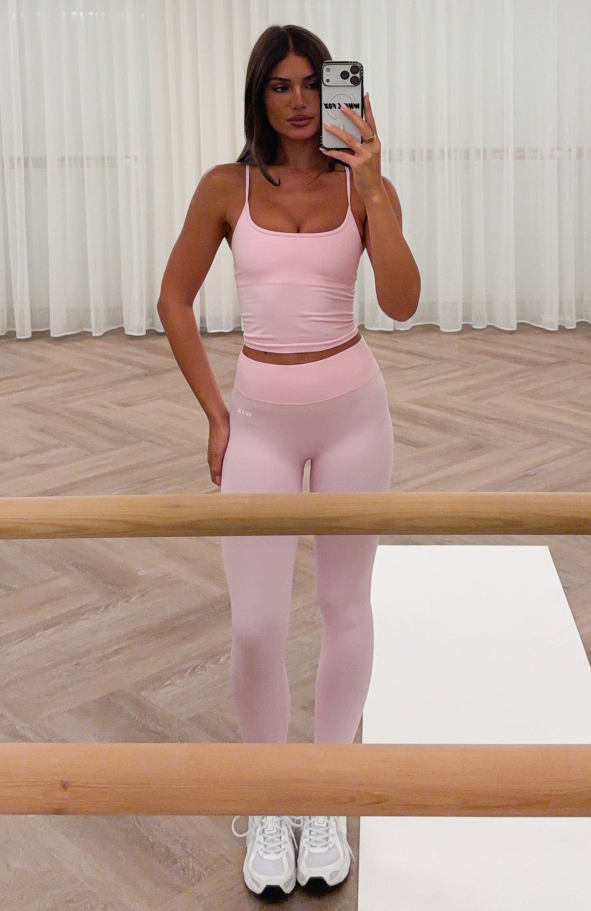 White Fox Pivot Seamless Leggings Marshmallow