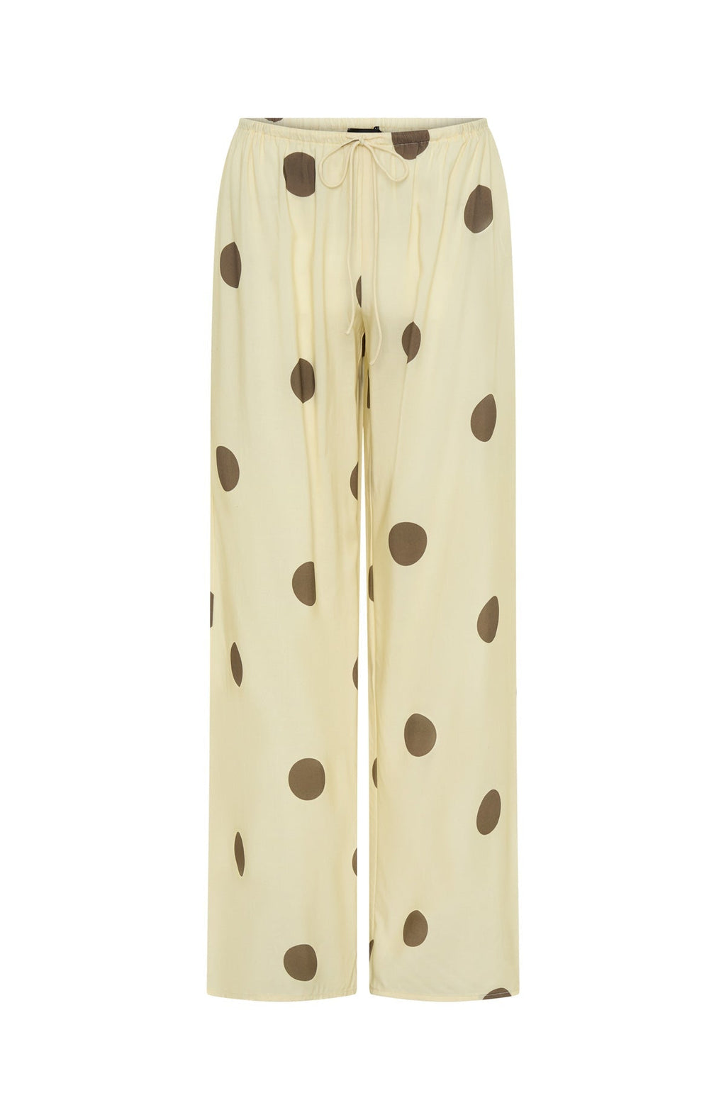 White Fox Tropic Muse Pants Cream/Choc Polka Dot