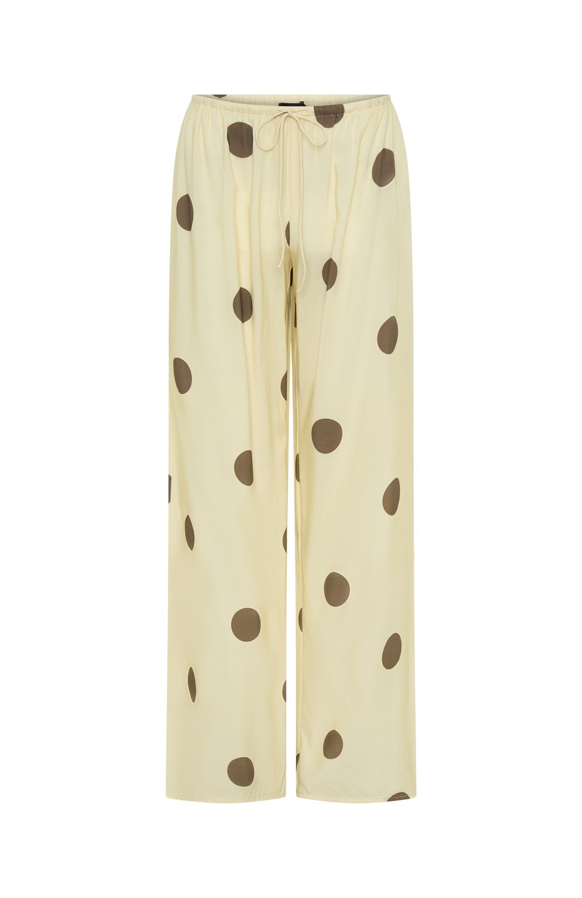 White Fox Tropic Muse Pants Cream/Choc Polka Dot
