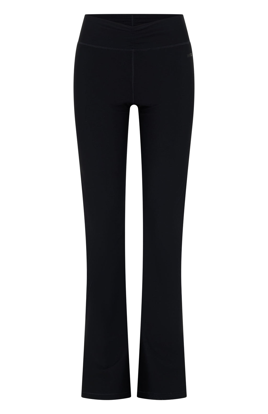 White Fox Revival High Waisted Flare Leggings Black