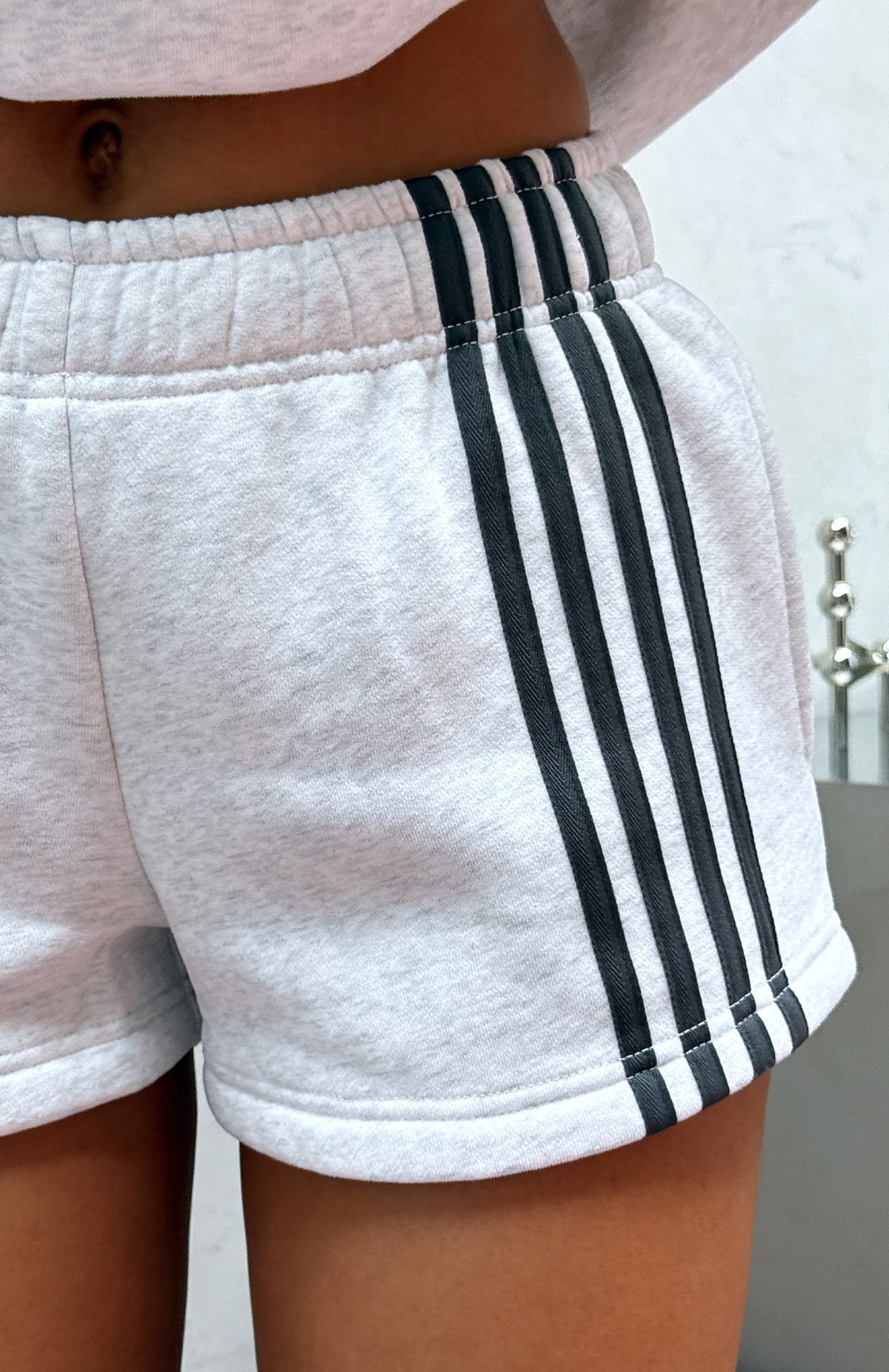 White Fox Release 15 Asalia Lounge Shorts Grey Marle