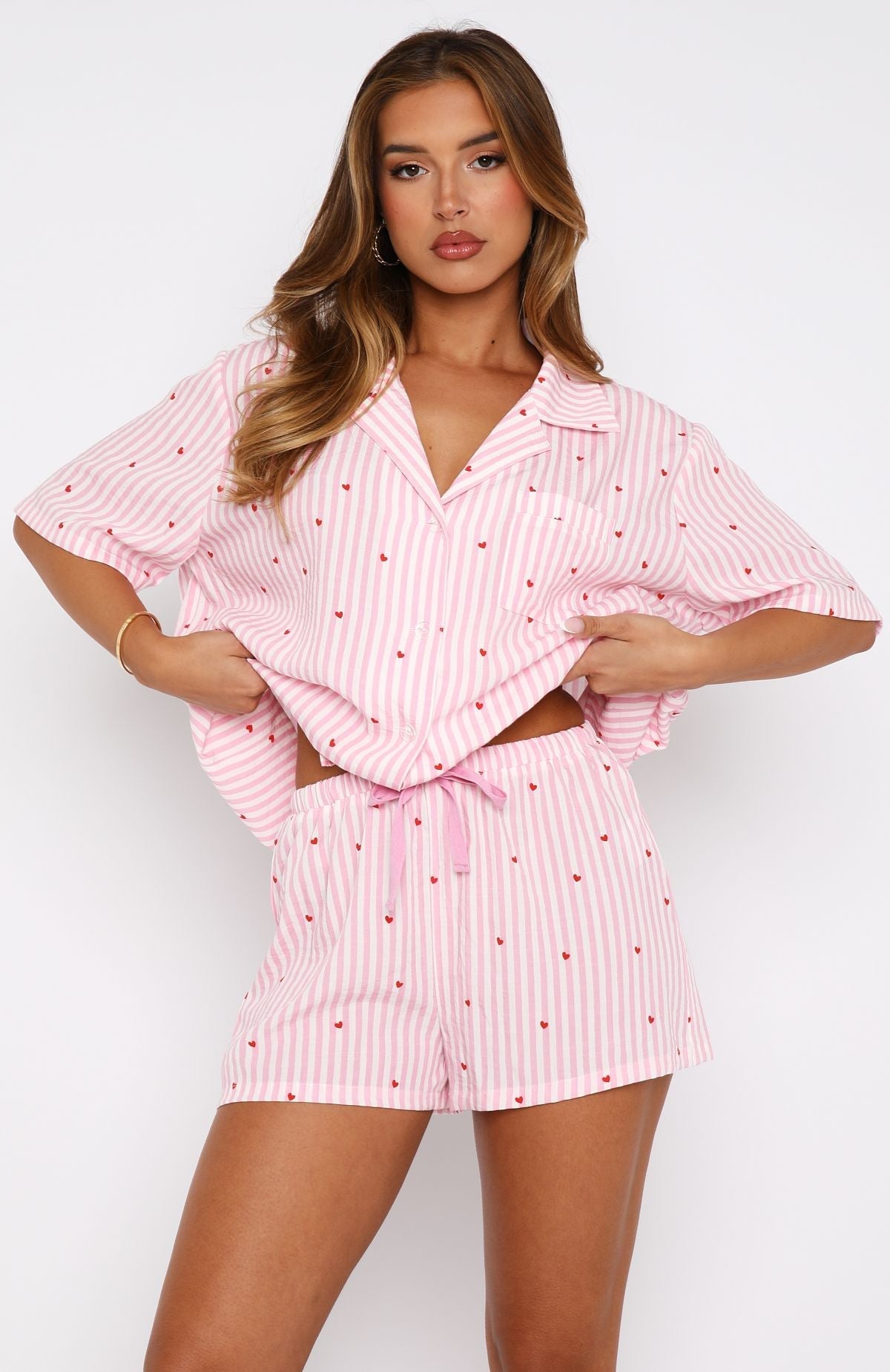 White Fox Offline Pyjama Set Pink Sweetheart
