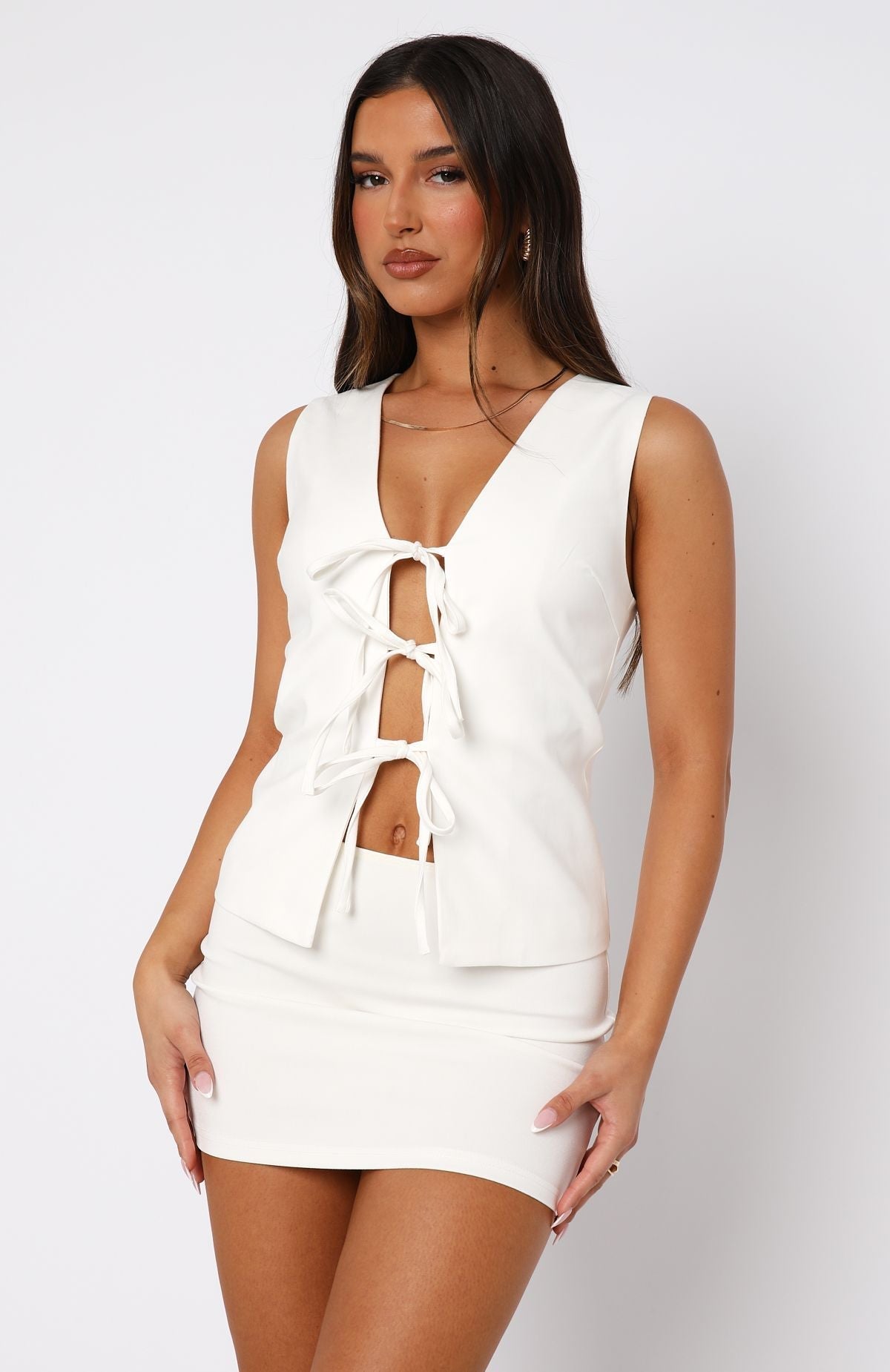 White Fox Bits Of You Top White