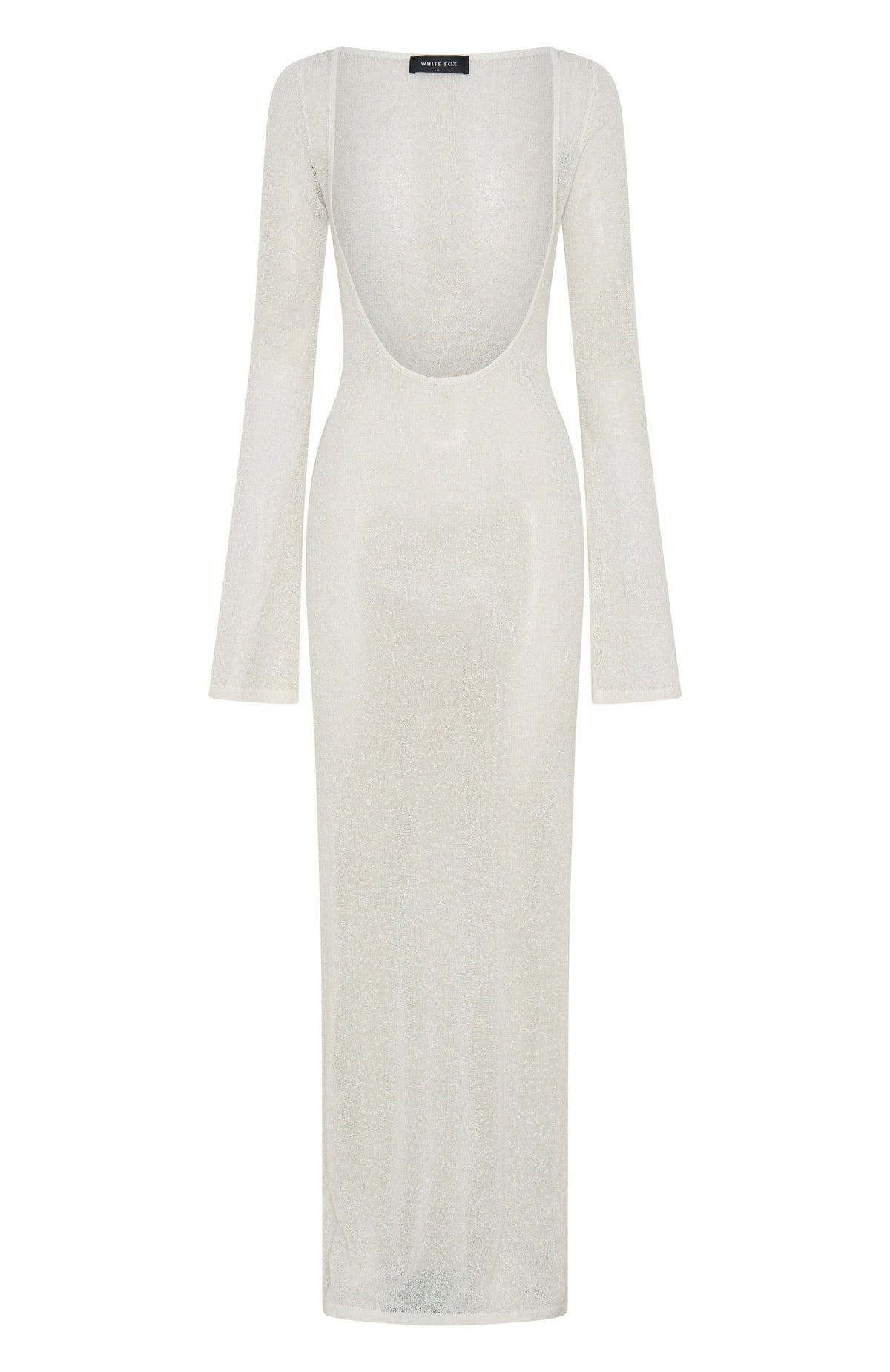 White Fox Malta Mermaids Long Sleeve Maxi Dress White