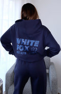 White Fox Always Shining Oversized Hoodie Navy