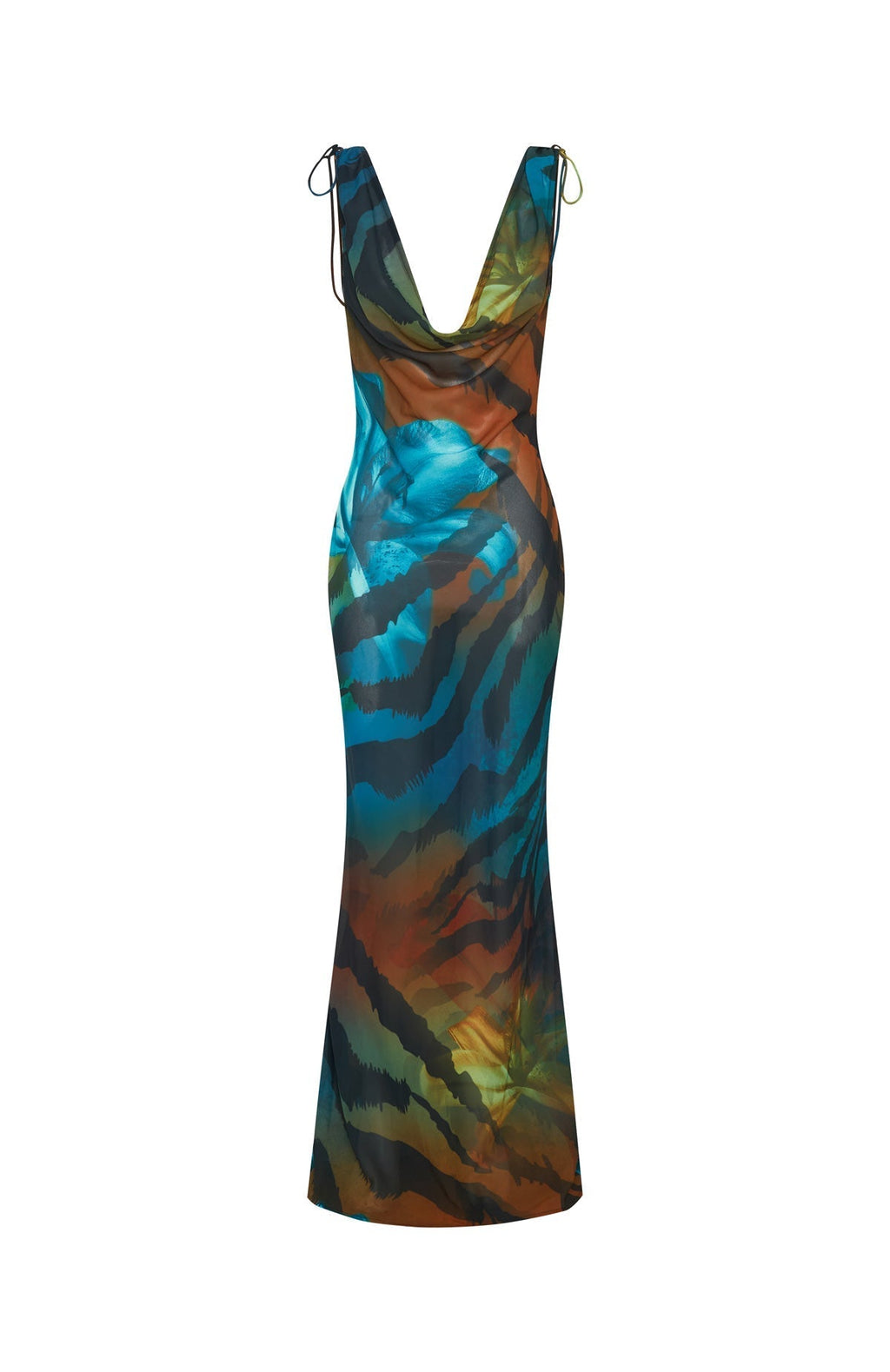White Fox Amore Maxi Dress Teal Mirage