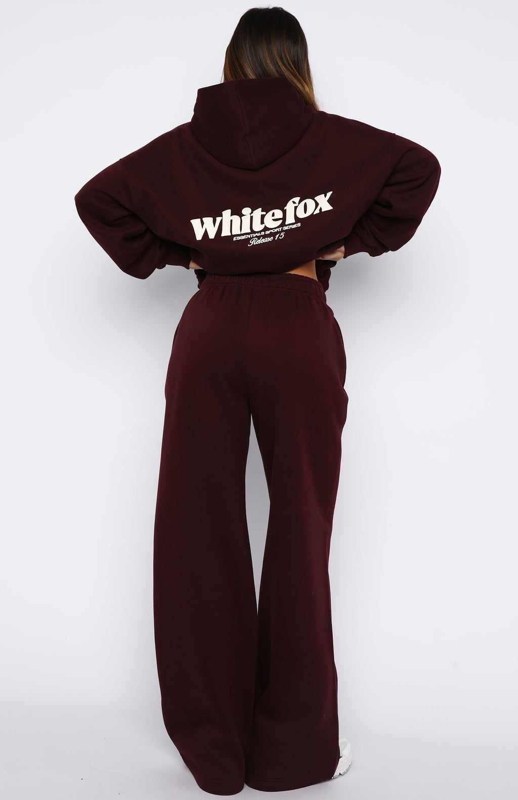 White Fox Release 15 Asalia Wide Leg Sweatpants Plum