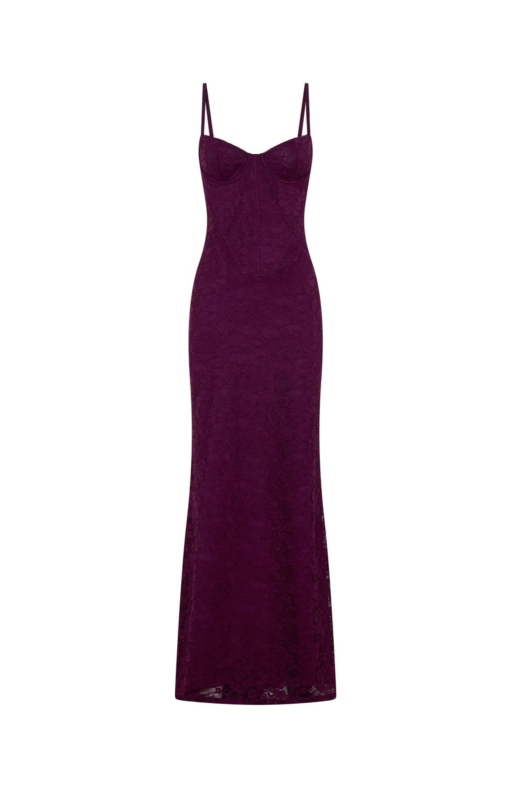 White Fox Blossom Belle Maxi Dress Plum