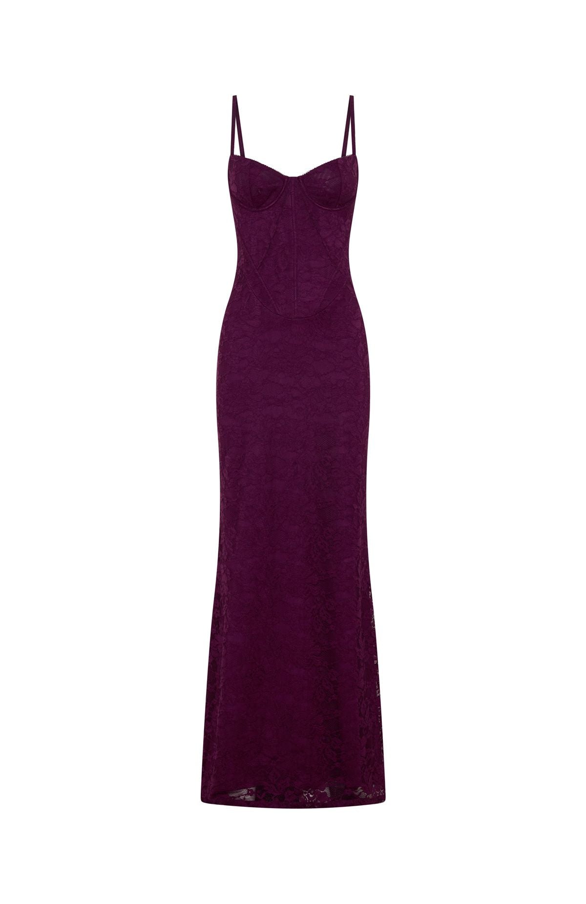 White Fox Blossom Belle Maxi Dress Plum