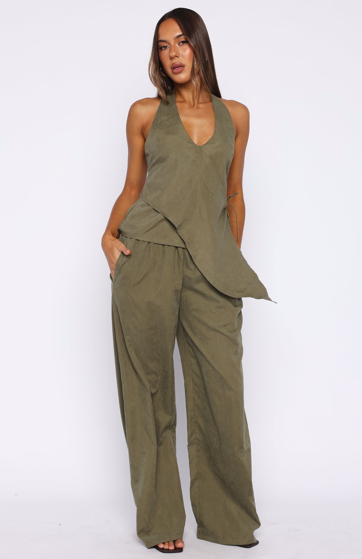 White Fox Take A Stance Pants Olive
