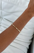 White Fox Mahana Cuff Bracelet Gold