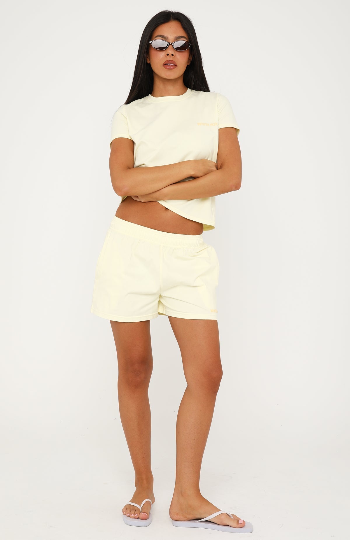 White Fox Steps You Take Shorts Lemon