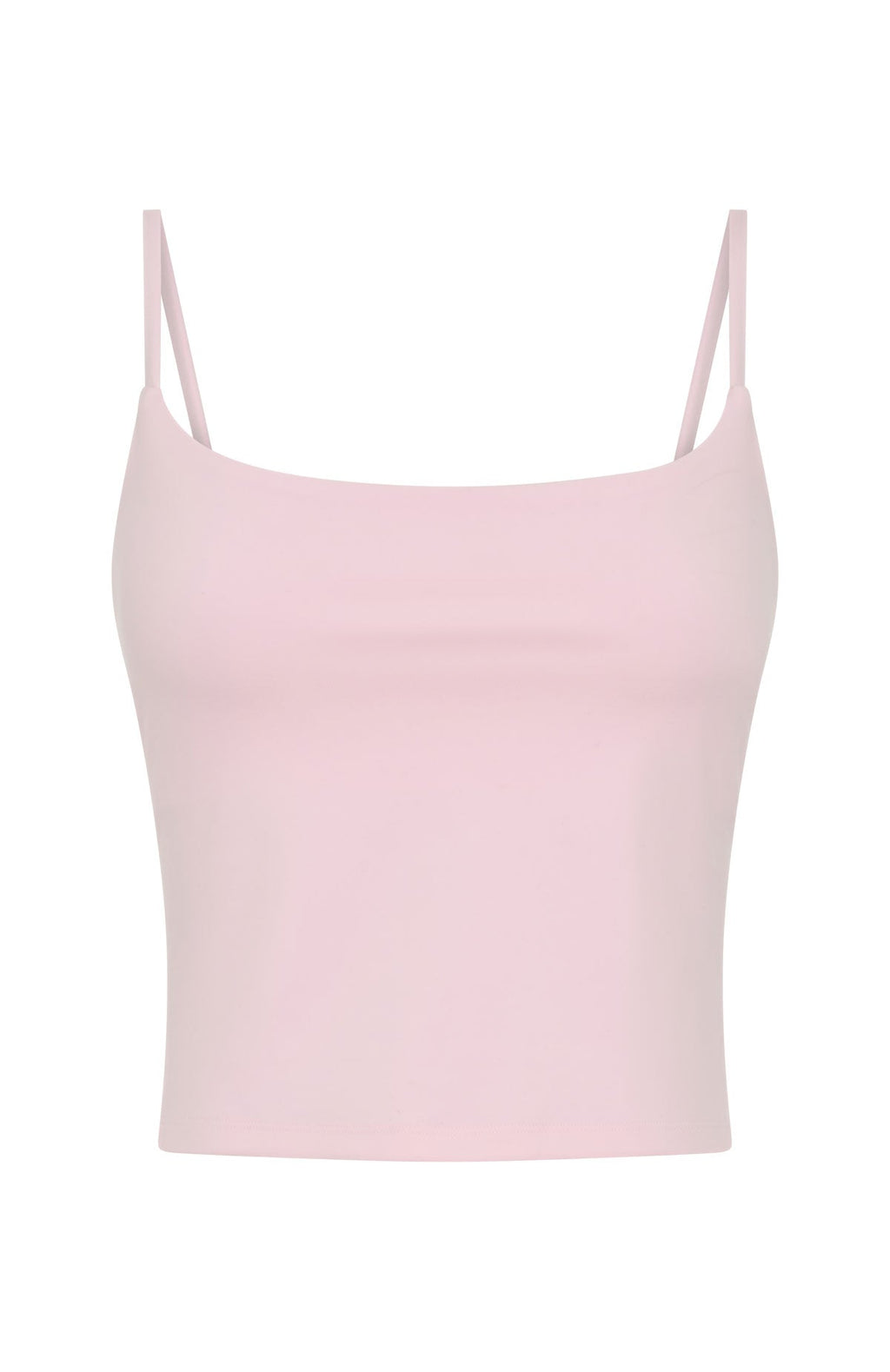 White Fox Glide Crop Active Tank Ballet Pink