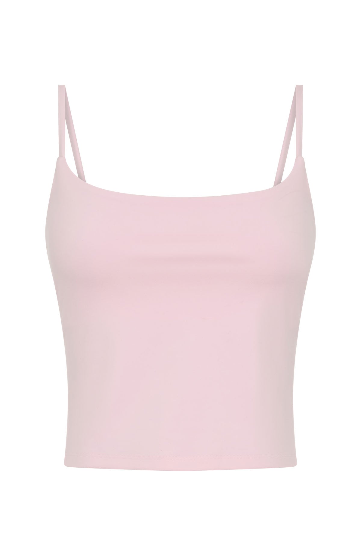 White Fox Glide Crop Active Tank Ballet Pink
