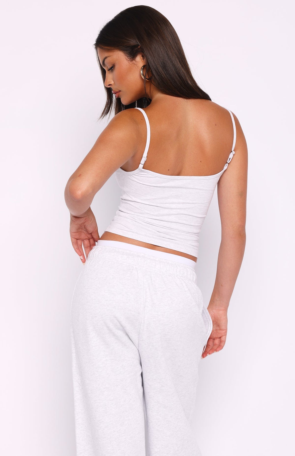 White Fox Off The Field Singlet Top Grey