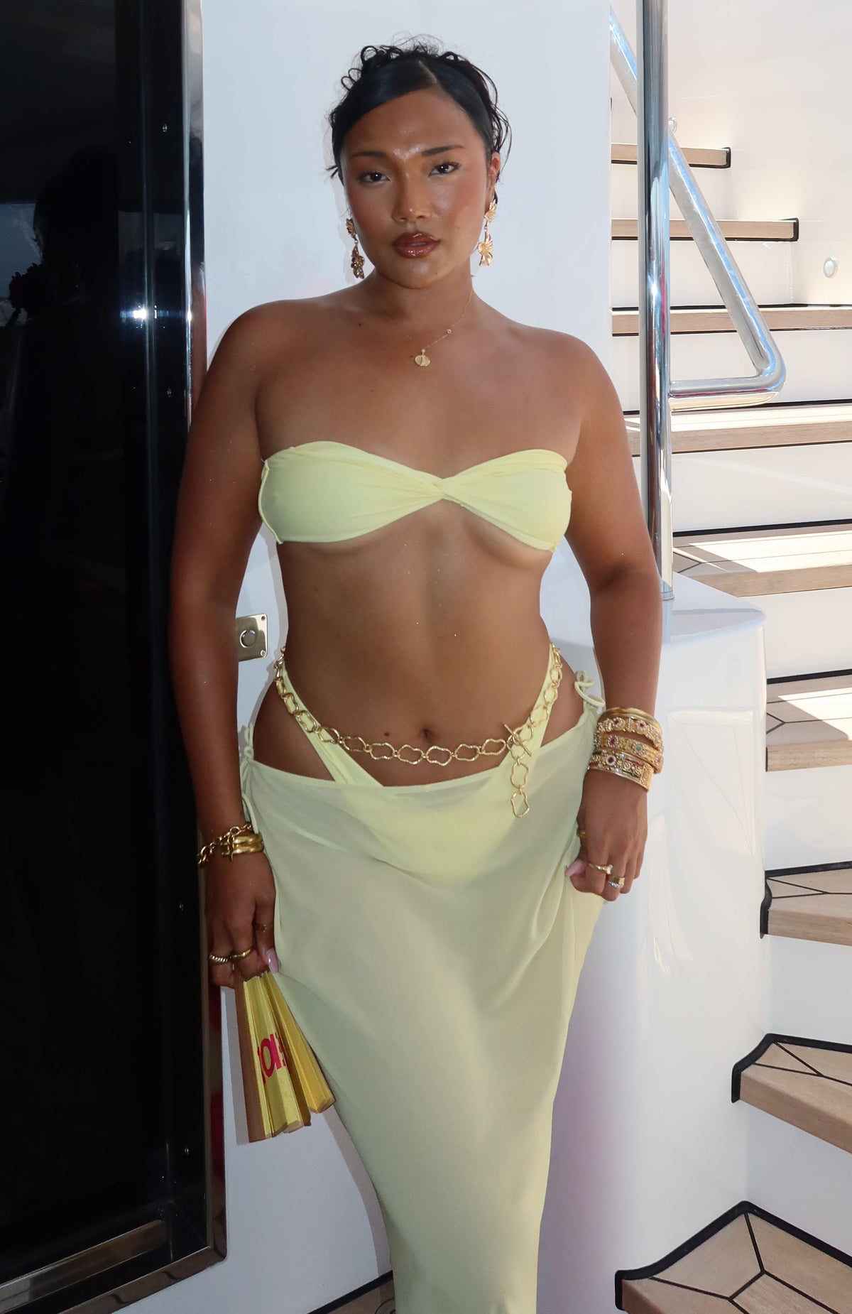 White Fox Kaya Bikini Top Lemon