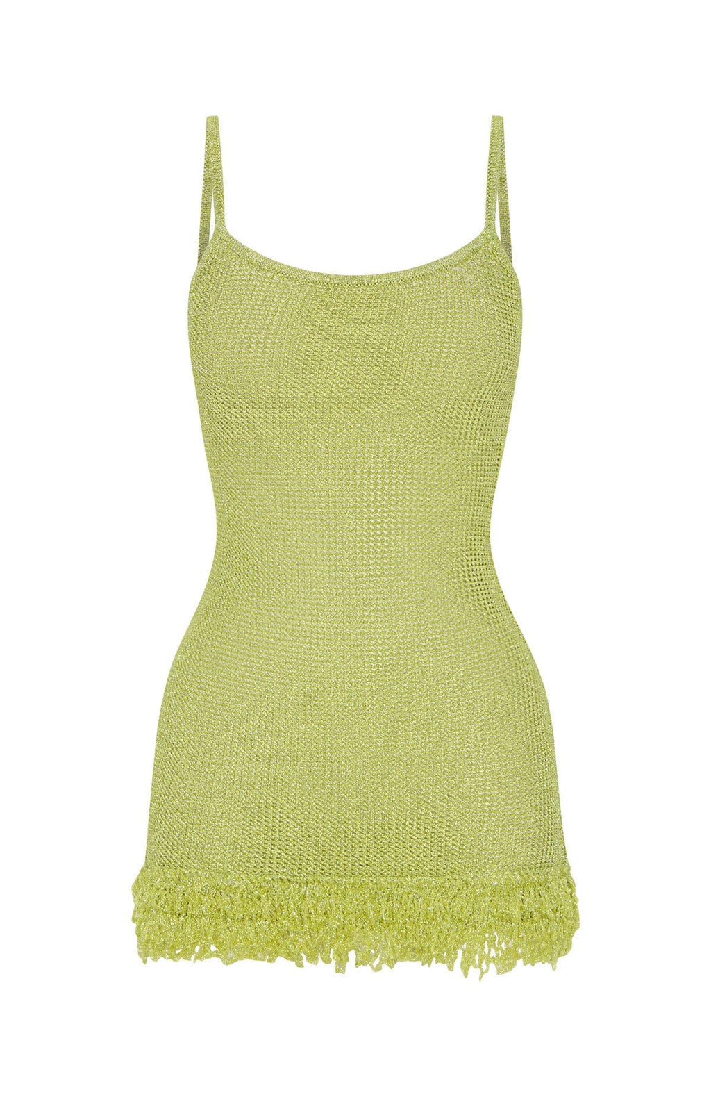 White Fox Keeping Me Awake Knit Mini Dress Apple