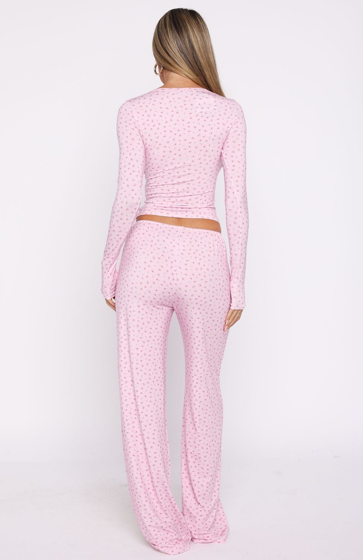 White Fox Dreamy Pyjama Pants Sugar Blossom